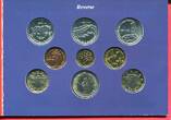 Andorra 25 Cèntimes & 2 x 1 Euro 2003 Kursmünzensatz mit 9 Münzen BU in orig. packaging