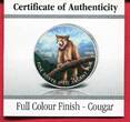 Kanada 5 Dollars Silbermünze 2012 Puma (1 oz, mit Farbauflage) unc in capsule, certificate, box