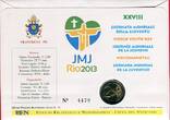 Vatican, Vatikan 2 Euro Gedenkmünze 2013 Papst Franziskus - 28. Weltjugendtag in Rio de Janeiro unc. coin