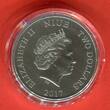 Niue 2 Dollars Silbermünze mit Farbapplikation 2017 Battle of Yorktown - Battles that changed History - 1 OZ Silver Coin - Schlacht Antique Finish with box, carton & coa