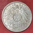 Baden 2 Mark Silbermünze Circulation Coin 1913 G Großherzog Friedrich II. Kursmünze USA Unc. not cleaned min scr.