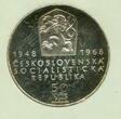 Czechoslovakia Tschechoslowakei 50 Korun Kronen 1968 Prager Frühling 50th Anniversary of Czechoslovakia 20th Anniversary - People