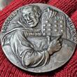 Germany Deutschland Karl Goetz Medaille Gußeisen Cast Iron 1918 Dated Satirische Medaille President Woodrow Wilson presents his Peace Terms Almost as Cast