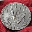 Germany Deutschland Karl Goetz Medaille Gußeisen Cast Iron 1918 Dated Satirische Medaille President Woodrow Wilson presents his Peace Terms Almost as Cast