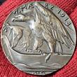 Germany Deutschland Karl Götz Medaille Eisen Gußmedaille 1918 Frieden mit Finnland Peace with Finland Economy AU almost as cast usual casting flaws