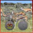Ghana 5 Cedis Titanmünze 2017 African Springbok Titanium BU colored in capsule and box