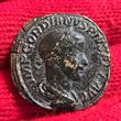 Gordian III. Sesterz 238 - 244 Kaiser mit Speer und Globus very fine