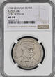 Germany Empire Straßburg Silver medal Silbermedaille Graf Zeppelin Probefahrt über Straßburg 4.5.Augst 1908 NGC MS 64 Matte