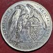 Kaiserreich Deutschland Bayern 3 Mark Probe Pattern Bronze/Cu Versilbert 1913 Karl Goetz Probe Ludwig III. USA unc silvered