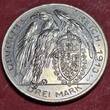 Kaiserreich Deutschland Bayern 3 Mark Probe Pattern Bronze/Cu Versilbert 1913 Karl Goetz Probe Ludwig III. USA unc silvered