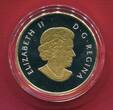 Kanada 10 Dollars Silbermünze 2015 Celebrating Canada (1/2 oz, mit sehr schöner Goldveredelung) proof in capsule w. certificate, orig. packaging