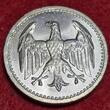 Weimarer Republik Deutsches Reich 3 Mark Silber Kursmünze 1924 A Kursmünze Drei ausgeschrieben unc. matte