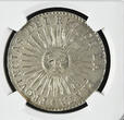 Argentina Argentinien 8 Reales 1836 RA P Provincial Del Rio De La Plata La Rioja Sonne Sun The only Unc Details by NGC NGC UNC Details cleaned