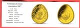 Palau 1 Dollar ovale Minigoldmünze 2007 Ostermünze - Easter Coin - 1/25 OZ Gold Proof Coin Proof oval coin with capsule & German certificate