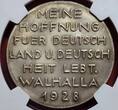 Deutschland Weimarer Republik Germany Silbermedaille Silver Medal 1928-DATED Friedrich Ludwig Turnvater Jahn v. G. Mueller only one known to NGC NGC MS 65