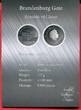 Ghana 1 Cedi Rutheniummünze 2018 Smallest Ruthenium Classics - Brandenburger Tor BU in capsule, certificate & blister