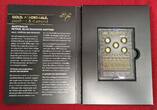 Ruanda 5 x 10 FRW Goldmünzen mit Diamanten 2022 Gold Affordable - piedfort & diamond - 5 x 1/100 Unze - Icons of the World BU with plastic box & folding carton