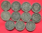 Germany Deutschland Kaiserreich Lot 11 x 5 Mark Kaiserreich Silber Diverse Jahrgänge Preußen Wilhelm I. und Wilhelm II. Lot see picture