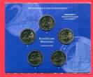 BRD 5 x 2 Euro Gedenkmünzen 2020 A,D,F,G,J 50 Jahre Kniefall von Warschau unc, original packaging