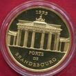 Frankreich France 500 Francs 70 Ecu Gold 1993 Monuments et sites d`Europe Brandenburger Tor Porte de Brandenbourg proof caps with coa no box