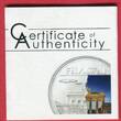 Palau 5 Dollars Silbermünze mit Farbauflage 2009 Fall der Berliner Mauerstück - Mit Mauerstück proof box coa