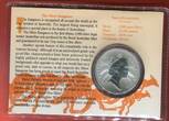 Australien 1 Dollar Silber 1 Unze 1994 Känguruh - Kangaroo - Nugget Serie BU with capsule & original coincard