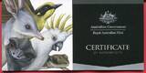 Australien Australia 1 Dollar Silbermünze teilcoloriert 2015 Alphabet-Collection - Buchstabe H / Letter H - Honeyeater BU in capsule w. certificate, orig. packaging