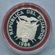 Ecuador 1000 Sucres Silbermünze FIFA Fußball-Weltmeisterschaft Mexiko 1986 proof in capsule and coincard