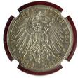 Deutschland 3 Mark Silbermünze 1910 A Wilhelm Ernst - zur Hochzeit des Großherzogs mit Gemahlin Feodora NGC UNC Details