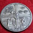 Große Silbermedaille 60 mm Artushof 1931 450 Jahre Artusbrüderschaften Danzigs Rand Stumpf & Sohn Silber 1000 VZ kl. Randfehler
