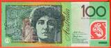 Australien Australia 100 Dollars Poymer Banknote Geldschein 1999 Evans & Macfarlane Dame Nellie Melba Sir John Monash WWI battle scene unc.