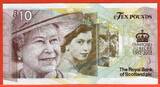 United Kingdom England Schottland 10 Pounds Pfund Sterling 2012 Royal Bank of Scotland Diamond Jubilee 1952 - 2012 Queen Elizabeth II. unc.