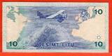 Litauen 10 Litu 1993 Flugzeug Airplane almost unc