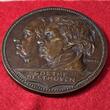 Deutschland Erfurt Wartburg Karl Goetz Große Bronzemedaille Maientage 1926 Beethoven Goethe Unc as cast
