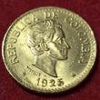 Kolumbien Colombia 5 Pesos 1925 "MFDFLLIN" Small head bust of Simon Bolivar facing right Numista 14 % Spanish 5 USA unc Uneven edge due to minting process