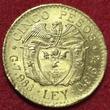 Kolumbien Colombia 5 Pesos 1925 "MFDFLLIN" Small head bust of Simon Bolivar facing right Numista 14 % Spanish 5 USA unc Uneven edge due to minting process
