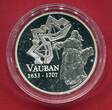 Frankreich 1,50 Euro Silbermünze 2007 300. Todestag von Vauban proof in capsule with certificate, orig. packaging