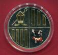 1 Diner Silbermünze 2013 Bull & Bear Investment - Andorra Eagle (1 oz, selten/rar) proof in capsule with certificate, orig. packaging