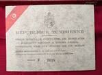 Tunesien 10 x 1 Dinar - Franklin Mint Numismatica Italiana 1969 a.d. Verfassung - Proof Set mit Originalkassette - nicht gereinigt - Patina Proof (toned) tiny scratches with box & documents