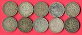Preußen 10 x 3 Mark Lot 1908-1912 Wilhelm II.- Lot Lot, bitte Bilder ansehen