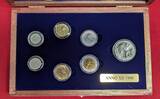 Vatikan Kursmünzensatz 10 - 1000 Lire KMS 1990 MCMXC Anno XII - Giovanni Paolo II UNC coinset with private packaging