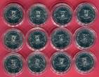 Somalia 12 x 10 Shillings 2000 Die 12 Chinesischen Tierkreiszeichen UNC in Kapseln