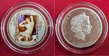 Cook-Inseln, Cook Islands 20 Dollars Silber 3 Unzen 2012 Masterpieces of Art - Pierre-Auguste Renoir - The Sleeping Bather Proof partly colorated with box, carton & coa