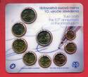 Slowakei 5,88 Euro 2012 Kursmünzensatz 10 Jahre Euro mit 2-Euro-Sondermünze unc in coincard, orig. packaging