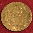 Italien Italian States Genua Genoa Genova 96 Lire 1796 ( 1814 ) Madonna and child above value 1796 mit Stern hinter Jahreszahl 1814 geprägt Low Unc mun Lines Diecrack rev.