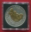 USA 1 Dollar Silbergedenkmünze 1991 Liberty - 50 Jahre Mount Rushmore (m. Teilvergoldung) BU in capsule, certificate & box