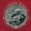 Frankreich 10 Euro Silbermünze 2014 Le Petit Nicolas - Les Vacances (m. kleiner Farbapplikation) proof in capsule, certificate & box