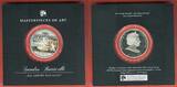 Cook Islands 20 Dollars mit Farbapplikation und Glaselementen 2008 Masterpieces of Art - Botticelli - Die Geburt der Venus Proof colorated with coa and box