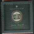Cook Islands 20 Dollars mit Farbapplikation und Glaselementen 2008 Masterpieces of Art - Botticelli - Die Geburt der Venus Proof colorated with coa and box