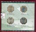 Bundesrepublik Deutschland 4 x 5 DM Silber Kursmünze 1974 Zum Abschied der Deutschen Mark - Die letzten 5 DM Silbermünzen uncirculated with smal scratches